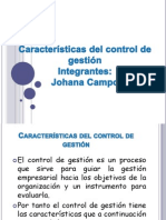 Caracteristicas Del Control de Gestion 2011