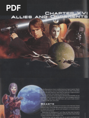 SW Saga edition Side characters and nonheroic classes