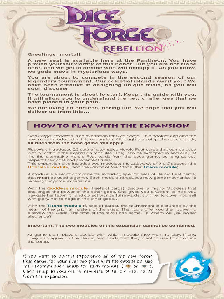 Dice Rebellion PDF Hero Divinity