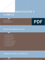 Tipos de Tanatología y Campos