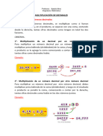 Multiplicacion y Division de Decimales.