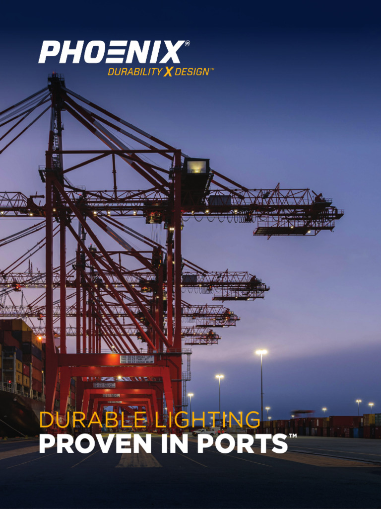 Phoenix Lighting - Port Product Brochure | PDF | Lighting | Crane (Machine)