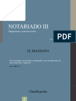 NOTARIADO III, El Mandato