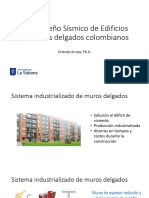 Presentación Orlando A. Desempeño Sísmico de Edificios de Muros Delgados Colombianos.