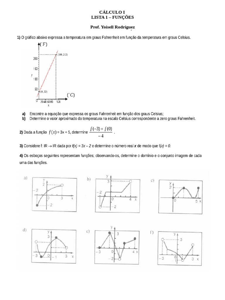 Lista01 Parte01 Funcoes | PDF