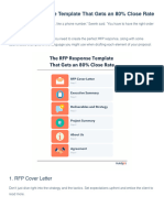 The RFP Response Formula That Gets An 80% Close Rate