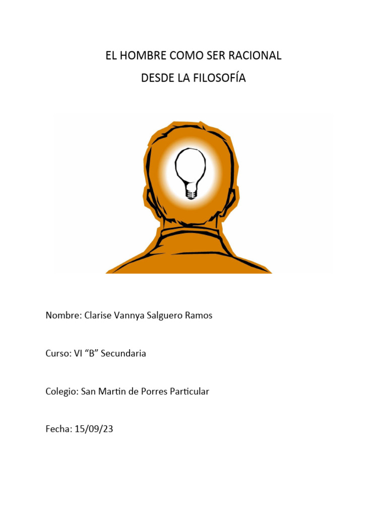 Filosofía: Racionalidad Humana | PDF | Filosofía