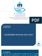 Calendário Escolar 2022-2023 Final - 4 Conselho Consultivo Med 2022