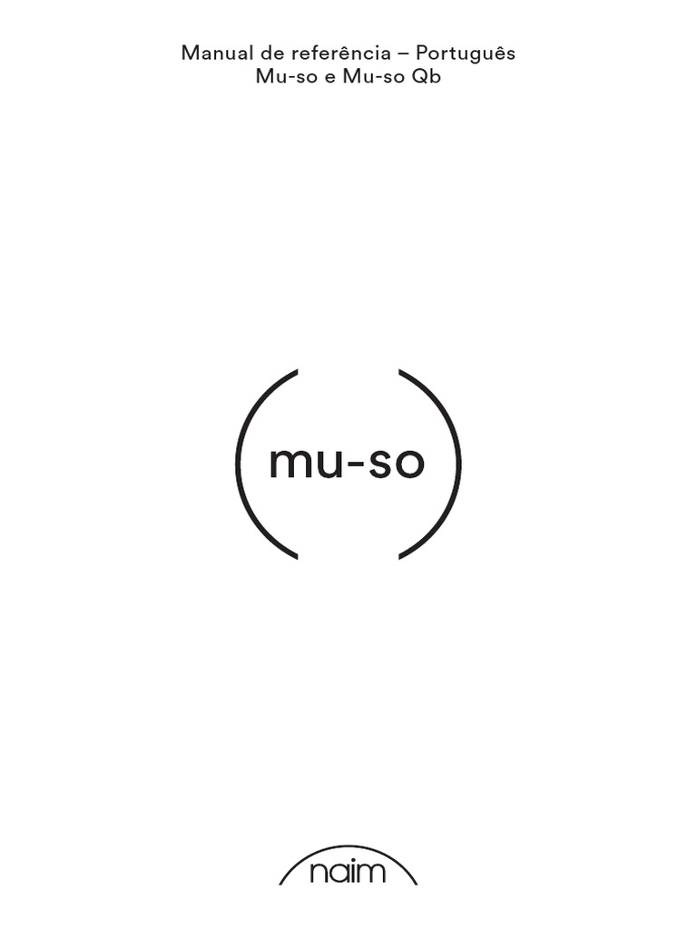 Mu-So & Mu-So QB Ref Manual Portuguese Rev 3B | PDF | Bluetooth | Rede ...