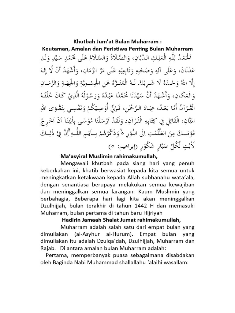 Khutbah Jum'At PDF