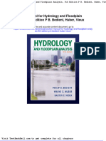 Solution Manual For Hydrology and Floodplain Analysis 5th Edition P B Bedient Huber Vieux Download