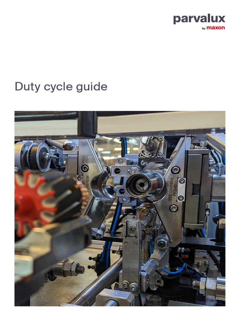 Parvalux - Duty Cycle Guide | PDF | Temperature | Thermodynamic Equilibrium