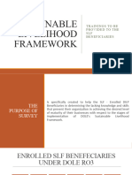 Sustainable Livelihood Framework (Survey Report)
