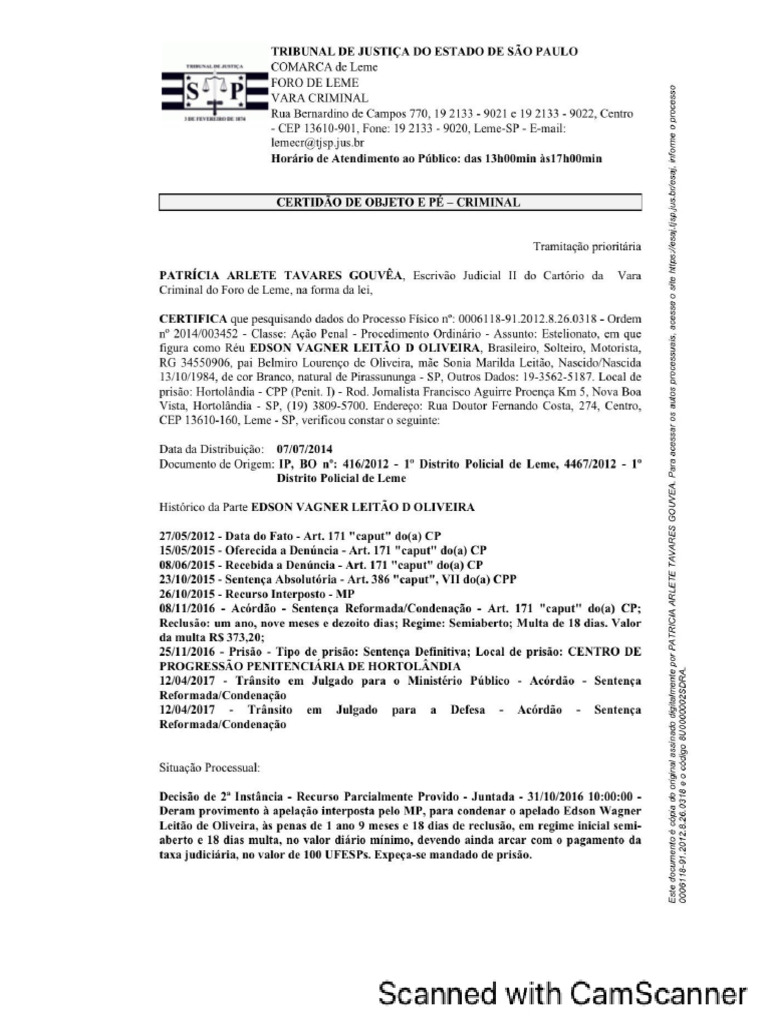Certidão de Objeto e Pé Proc 000611891. PDF