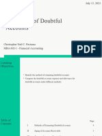 11 - Estimation of Doubtful Accounts