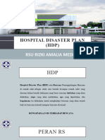 Hospital Disaster Plan (HDP) : Rsu Rizki Amalia Medika