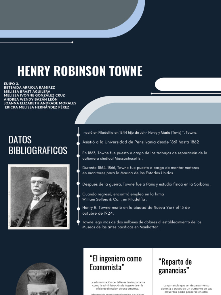 Aportaciones de Henry R. Towne a la Administración | PDF
