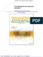 Solution Manual For Managerial Accounting 7th Edition James Jiambalvo Download