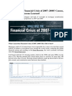 Case Study 1 - What Was The Financial Crisis of 2007-2008