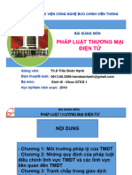 Bài giảng Pháp luật thương mại điện tử - ThS. Trần Đoàn Hạnh - 900547