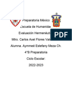 Evaluación Hermenéutica - Aymmeé Meza - 4°B