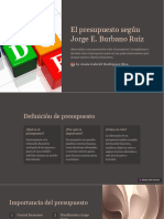 El Presupuesto Segun Jorge E Burbano Ruiz