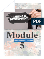 Training and Development Module 5 - 2023