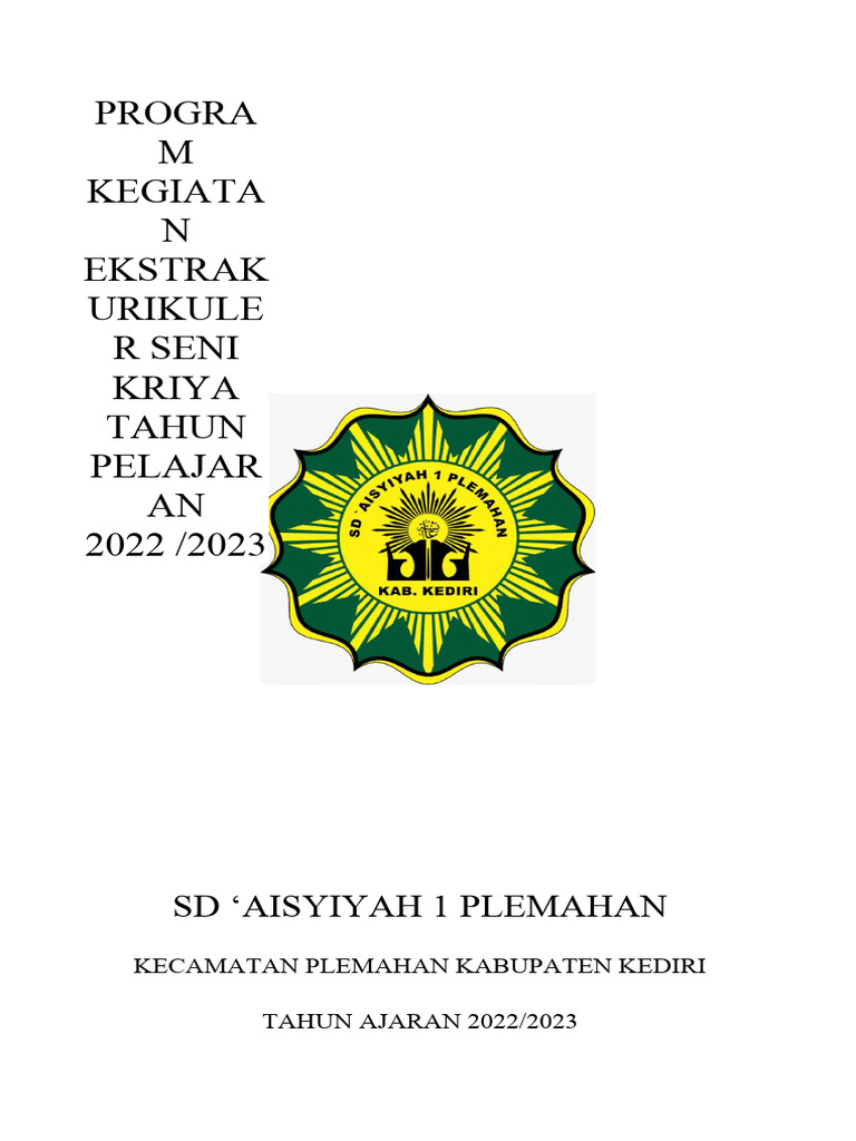 Program Eskul Kriya | PDF | Karier & Perkembangan