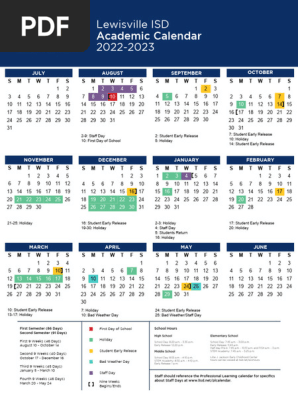 22-23 LISD Calendar | PDF