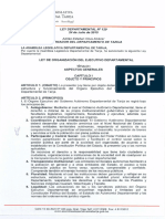 Ley Departamental 129 2015