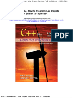 Test Bank For C How To Program Late Objects Version 7 e 7th Edition 0132165414 Download