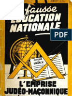 Bertrand Jean Et Wacogne Claude - La Fausse Education Nationale Original)