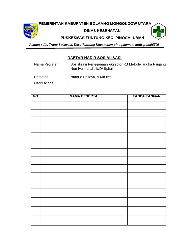 Daftar Hadir | PDF