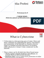 Pertemuan 8 Cybercrime Pencegahan Dan Penanggulangannya