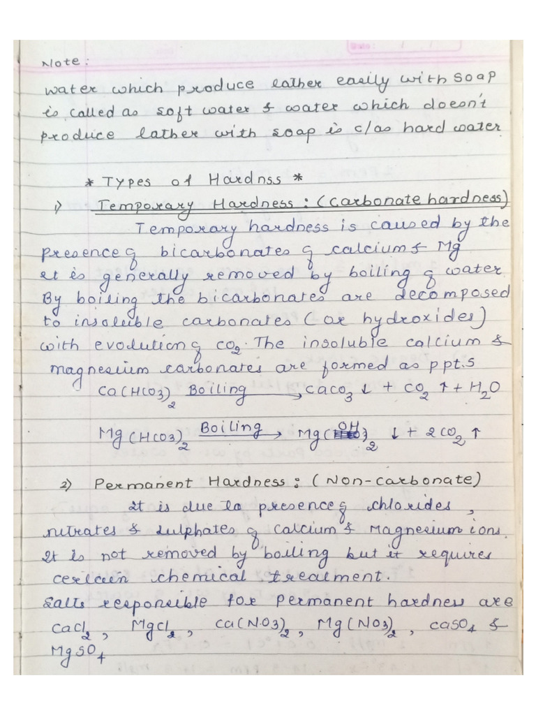EC Unit 1 Water Treatment Notes Part I PDF
