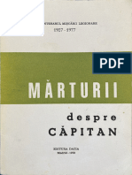 Marturii Despre Capitan - Ed. Dacia, Madrid 1978