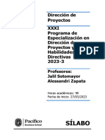 Sílabo Dirección de Proyectos (DP&HD 2023-3)