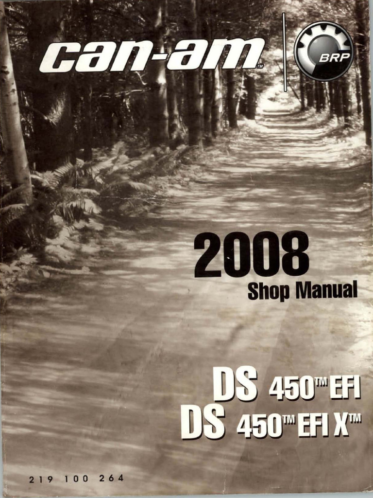 Can-Am DS 450 EFI & DS 450 EFI X - Service Manual - Repair