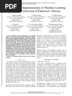 AUJ Analysis and Implementation of Machine Learning Model For Detection of Parkinsons Disease