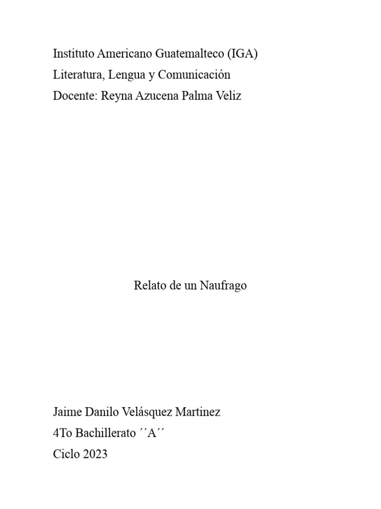 Instituto Americano Guatemalteco PDF