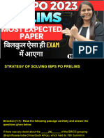 Strategy of Solving Ibps Po Prelims