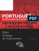 PORTUGUES ATRAVES DA BIBLIA 2021 Interpretacao de Texto Degustacao