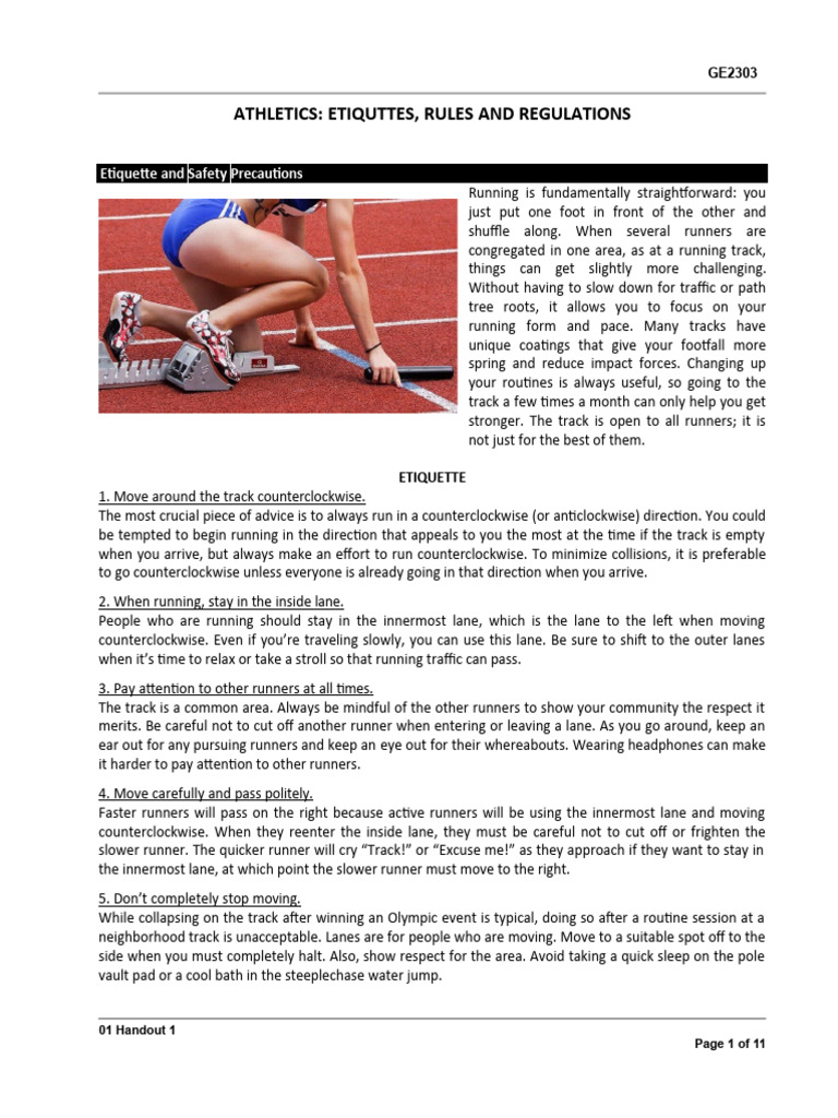P.E Outdoor Games PDF Long Distance Running Track And Field