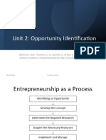 Unit 2 - Entrepreneurial Opportunities