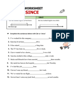 1-Present Perfect-Since and For