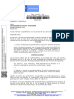 Tránsito - Procedimiento Ante La Comisión de Una Contravención. - 20201340187781 JHON GILBERTO GIRALDO RODRÍGUEZ