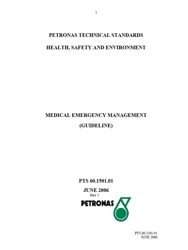 PTS 60.1501.01 HSE Medical Emergency Management | PDF