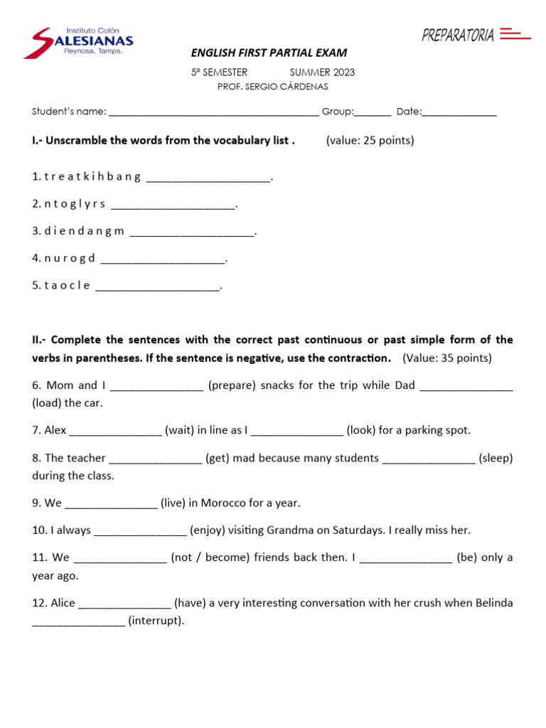 English 5th Semester Exam Summer 2023 | PDF | Linguistic Typology ...