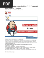 Complete Guide To Use Jenkins CLI