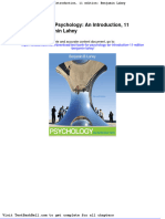 Test Bank For Psychology An Introduction 11 Edition Benjamin Lahey Download
